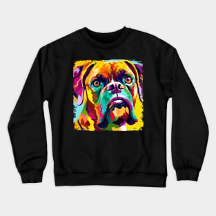 Boxer Pop Art - Dog Lover Gifts Crewneck Sweatshirt